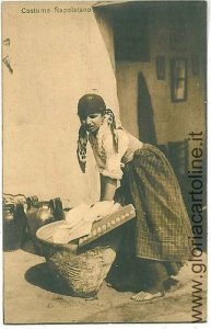 05323 VINTAGE POSTCARD - NAPLES City: ETHNIC - COSTUMES-