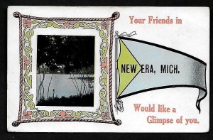 MP New Era, Mich Scenic Picture pennant' Your friends would like a Glimpse