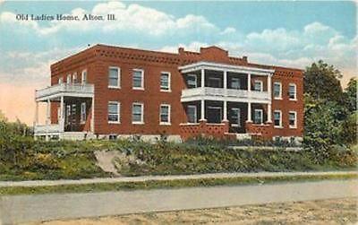 ALTON, ILLINOIS Old Ladies Home Curt Teich & Co 8023 post...