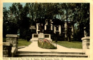 Canada - New Brunswick. St. Stephen. Soldiers Memorial & Park Hotel