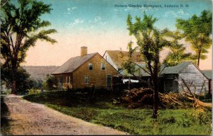 Horace Greeley Birthplace Amherst New Hampshire NH UNP DB Postcard L4