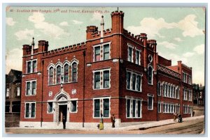 Kansas City Missouri MO Postcard Scottish Rite Temple 15th And Troost c1910's