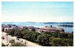 Postcard BOAT SCENE Yarmouth Nova Scotia NS AS3168