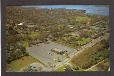 MA Aerial View of Route 6 FAIRHAVEN MASS National Bank Massachusetts Postcard