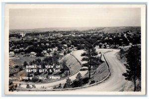 c1910's Bird's Eye View Of Rapid City South Dakota SD Bell RPPC Photo Postcard