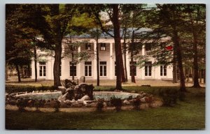 Hand Colored  New York Postcard - Chautauqua Institute - Hall of Missions