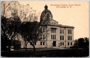 1910's Brookings County Courthouse Brookings South Dakota SD Posted Postcard