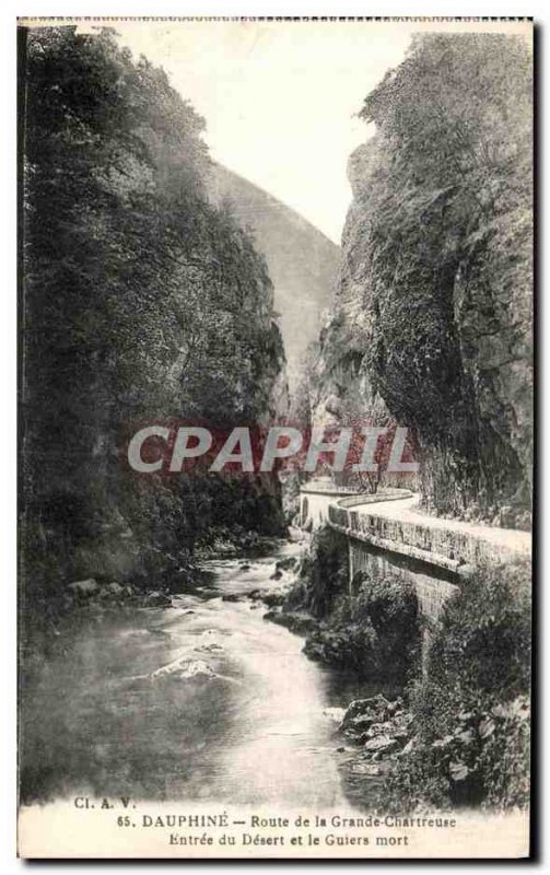 Old Postcard Dauphine Route de La Grande Chartreuse Desert Entree And The Dea...