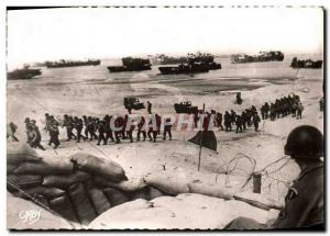 Postcard Modern Army Unloading of Normandy Super deployment of naval forces i...