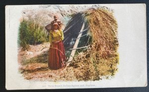 Mint USA Picture Postcard Native Americana Indian  Yava Supalt With Papoose