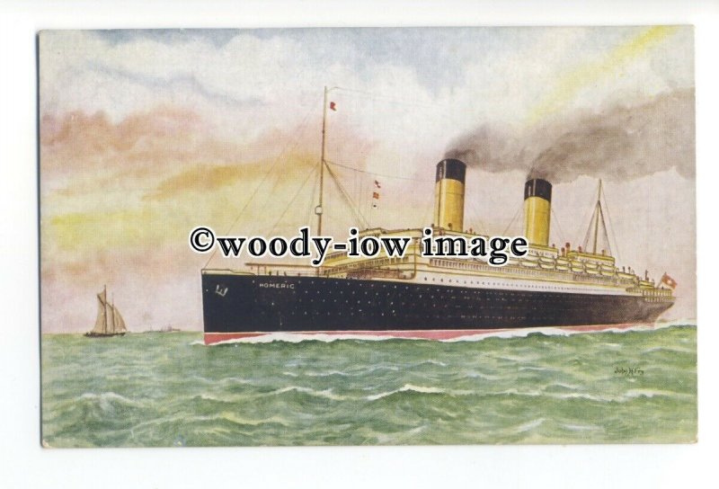 LS0781 - White Star Line Liner - Homeric - artist John H Fry postcard