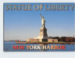 Postcard Statue of Liberty New York Harbor USA
