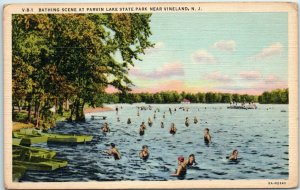 M-30257 Bathing Scene At Parvin Lake State Park New Jersey