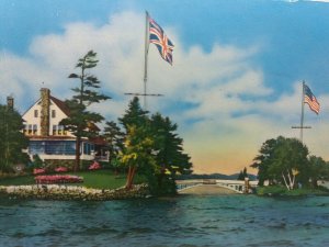 Zavikon Island Thousand Islands Ontario Canada Vintage Postcard 1969