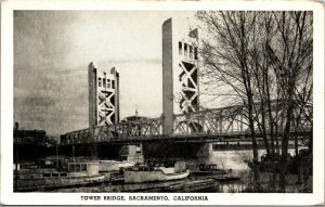 Vtg Sacramento California CA Tower Bridge Postcard