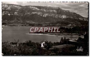 Old Postcard Bourget Du Lac La Plage Au Fond The Nivolet Aix Les Bains