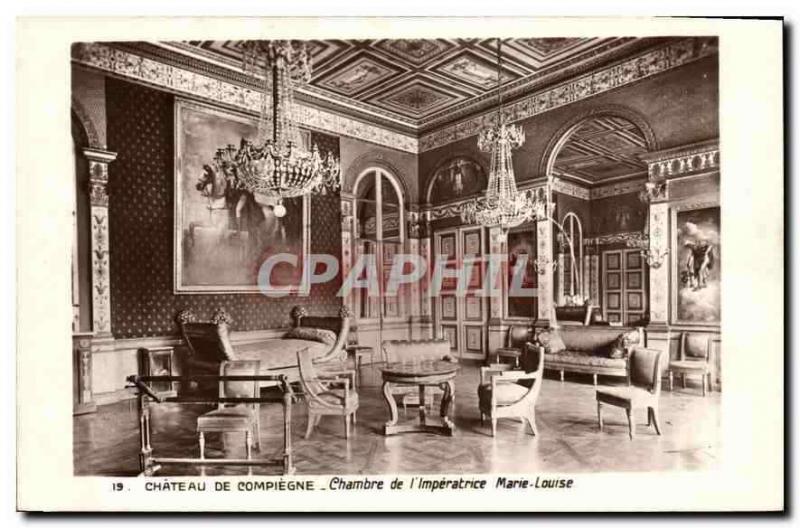 Cpa Chateau De Compiegne Chambre De L Imperatrice Marie Louise Hippostcard