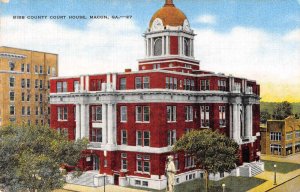 Macon Georgia Court House and Confederate Monument Vintage Postcard AA54765