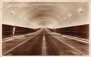 br109612 interior mersey tunnel liverpool and birkenhead real photo uk