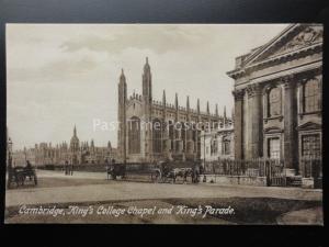 Cambridge: King's College Chapel & King's Parade c1917 by F.Frith & Co. No.26496