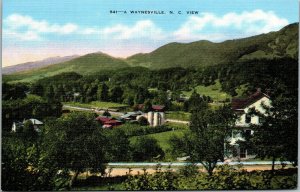 Vtg Waynesville North Carolina Balsam Range Blue Ridge Mountains 1940s Postcard