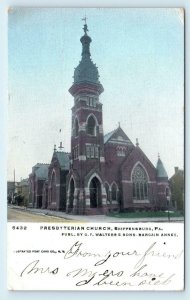 SHIPPENSBURG, PA ~ PRESBYTERIAN CHURCH 1908 Cumberland County Postcard