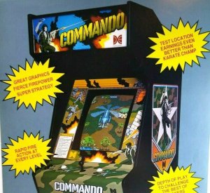 Commando Arcade Flyer Original Retro Video Game Artwork Promo 8.5 x 11