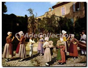 Postcard Modern Folklore Provencal IN Provence before the young Mas Marseilla...