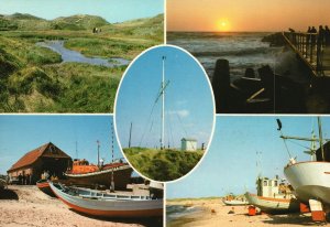 Postcard Nr. Voruper Coastal Parish Historical Landmarks Jutland, Denmark
