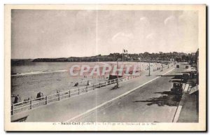 Postcard Old Saint Cast The Beach and the Boulevard of the Sea