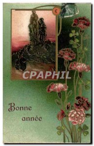 Old Postcard Fantasy Flowers