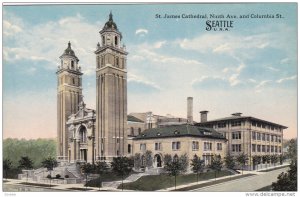SEATTLE, Washington, 1900-1910´s; St. James Cathedral, Ninth Avenue and Colu...