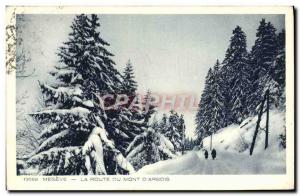 Old Postcard Megeve La route du Mont d & # 39Arbois