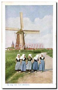 Nederland - Holland - Netherlands - Folklore - Children - meid - Kind - windm...