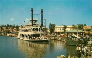 Anaheim California Disneyland Mark Twain Crocker Postcard 21-1250