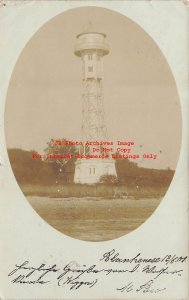 Germany, Blankensee, RPPC, Water Tower, 1901 PM