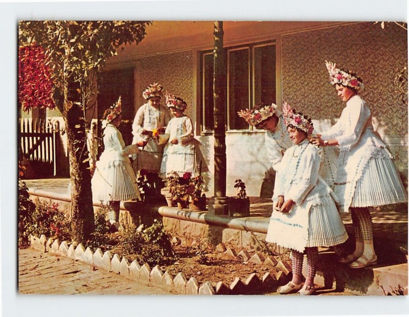 Postcard Traditional costume of Sióagárd, Hungary