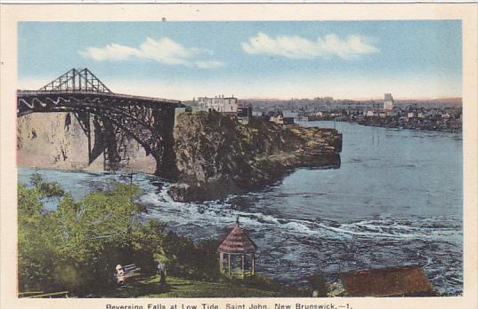 Canada Reversing Falls at Low Tide Saint John New Brunswick