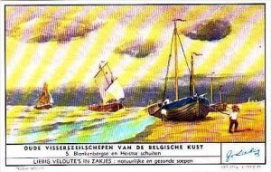 Liebig S1583 Old Fishing Boats No 5 Blankenbergse en Heiste schuiten