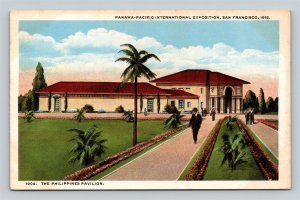 1915 PPIE Panama Pacific Exposition The Philippines Pavilion Postcard