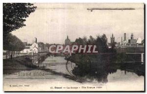 Old Postcard Douai The Scarpe Scarpe The river