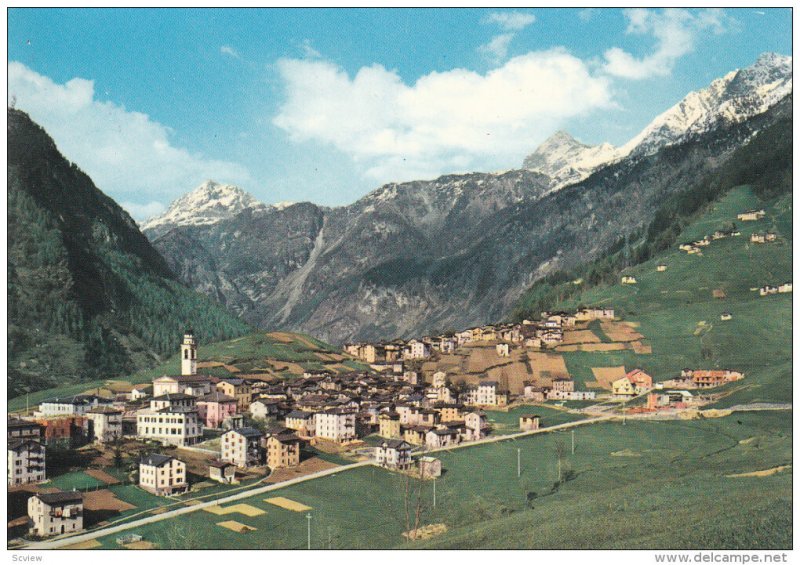 General View, CASPOGGIO, Valmalencio m. 1150 s. m., Sondrio, Lombardia, Italy...