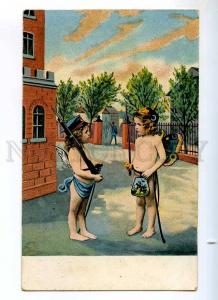 235463 WWI PROPAGANDA Semi-nude children w/ wings ANGEL