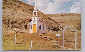 World's Largest Little Church, Drumheller, Alberta, 1960 Postcard, Slogan Cancel