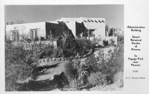 Administration Bldg Botanical Garden Arizona 1940s RPPC Postcard Protor 5870