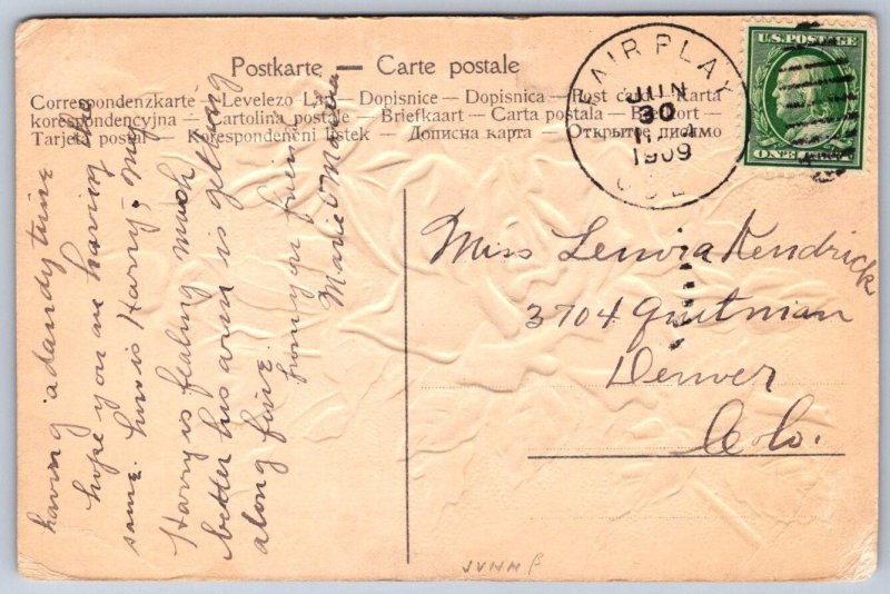 K45/ Fairplay Colorado Postcard c1910 Greetings from Fairplay 499