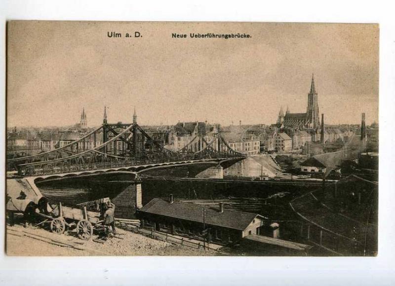 246970 GERMANY ULM a.D. New Transfer bridge Vintage postcard