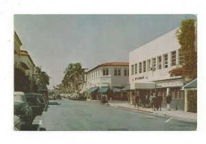 Postcard Florida FL Famous Worth Avenue Palm Beach Old Cars Standard View Card