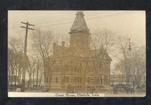 RPPC CLARINDA IOWA COUNTY COURT HOUSE VINTAGE REAL PHOTO POSTCARD