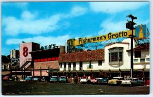 SAN FRANCISCO, CA  FISHERMAN'S GROTTO Restaurant  c1950s Cars Roadside Postcard